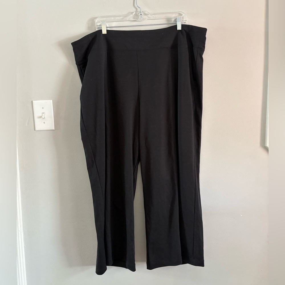 VGUC Athleta Black Wide Leg Crop Pants